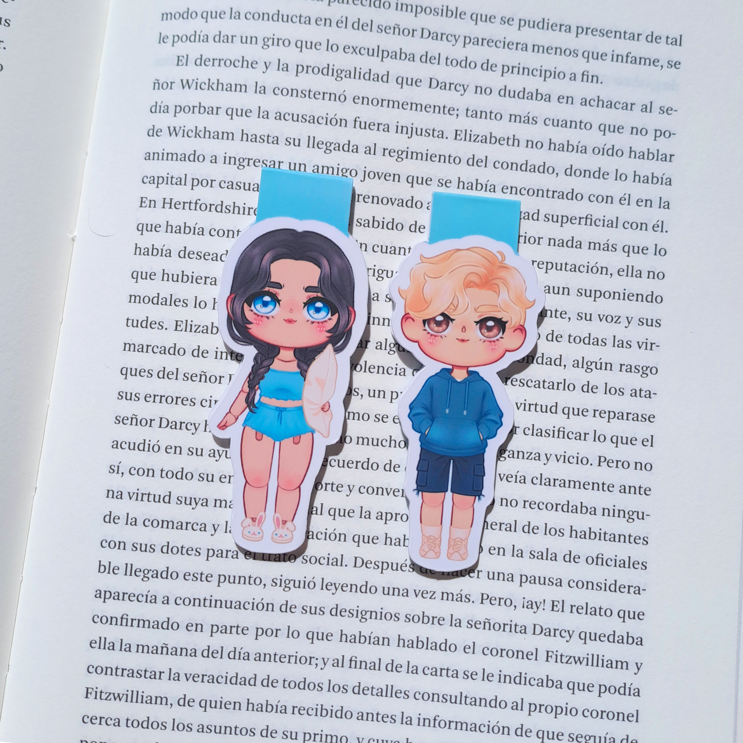 Marcapáginas magnéticos Zoe & Axel