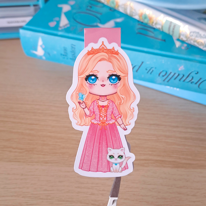 Marcapáginas magnético Barbie, La Princesa y La Costurera