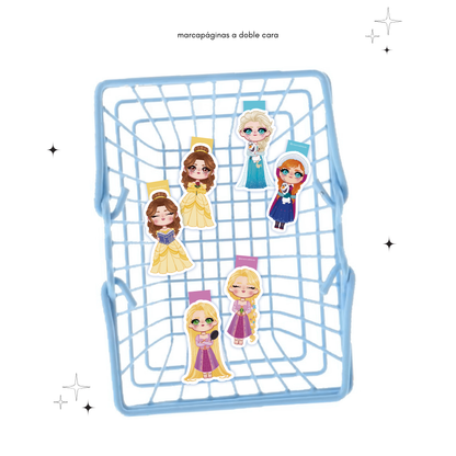 Marcapáginas magnéticos Princesas Disney